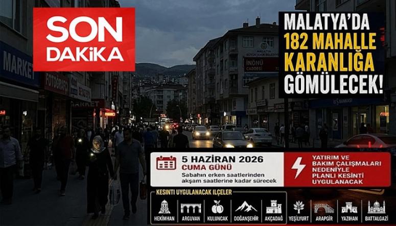 5 Haziran Cuma Günü 9 İlçe