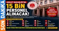Adalet Bakanlığı 15.000 Personel Alımı Yapacak